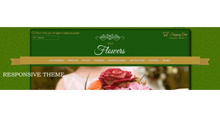 Flowers shop responsive