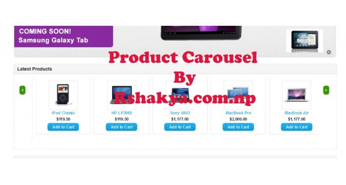 Product Carousel