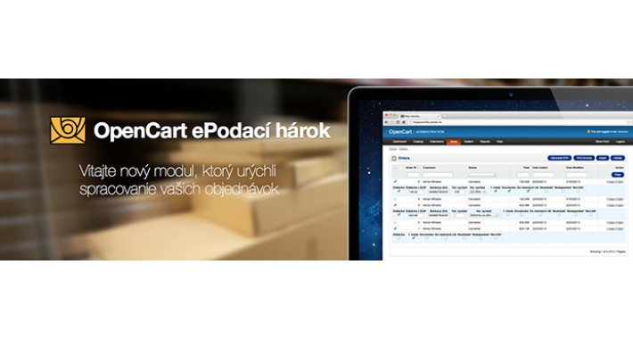 Opencart modul pre ePodací hárok Slovenskej Pošty