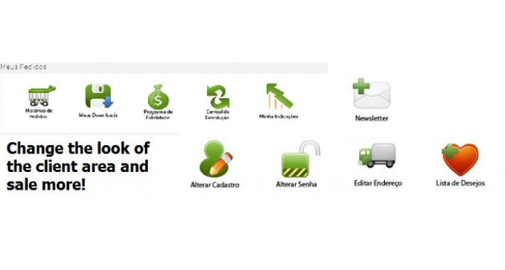 customize client area - Personalize area do cliente