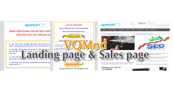 VQMod Landing page & Sale page
