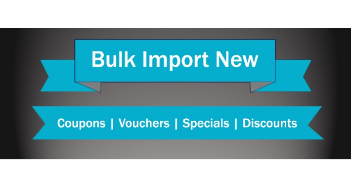 Coupon | Voucher | Discount | Special Bulk Import[Vqmod]
