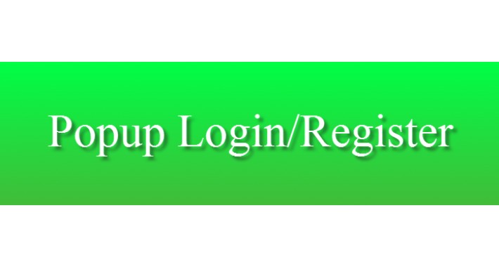 Smart Popup Login / Register/ Reset Pwd- See demo & compare