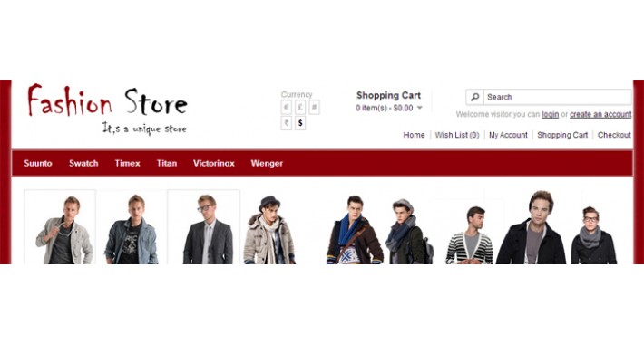 Opencart Responsive Theme for fashion store