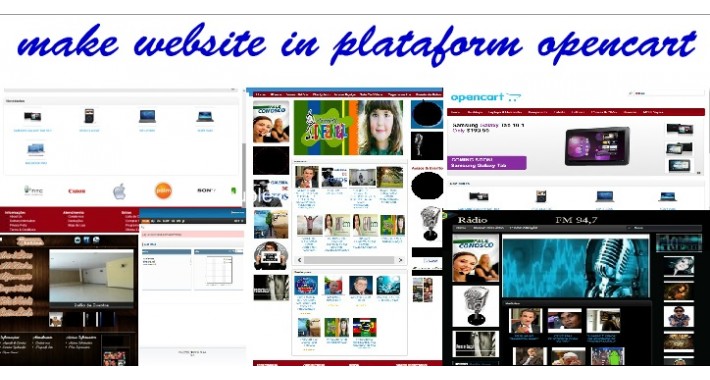 make website in plataform opencart