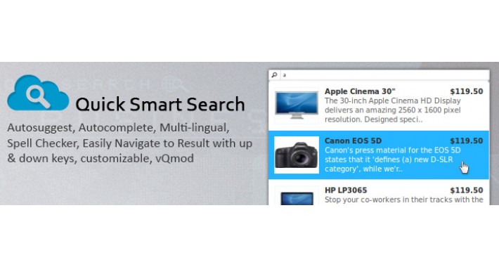 Quick Smart Search (Instant , Autosuggest , Autocomplete , Ajax)