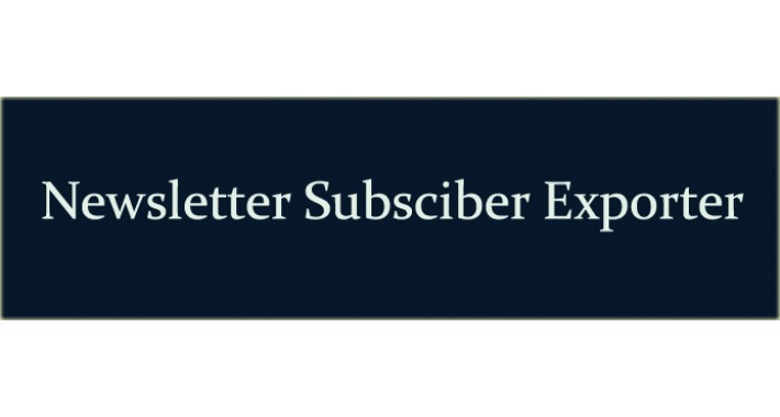 Newsletter Subscriber Exporter