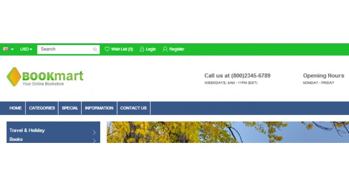 Bookmart Responsive OpenCart 2x Template
