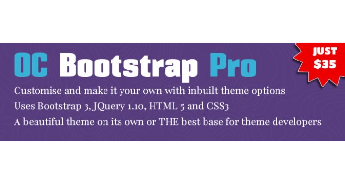OC Bootstrap Pro - Bootstrap 3 theme with options