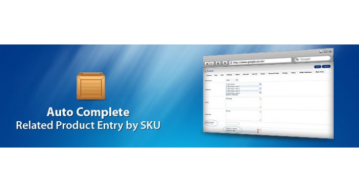 Auto complete related product entry by SKU Number - VQMod
