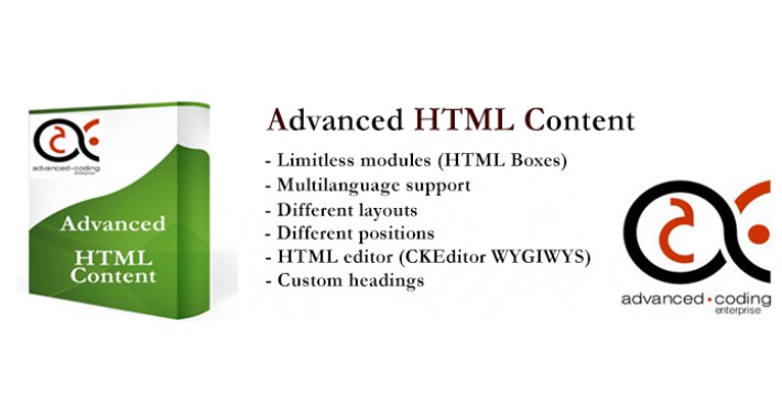 Advanced HTML Content v2.5