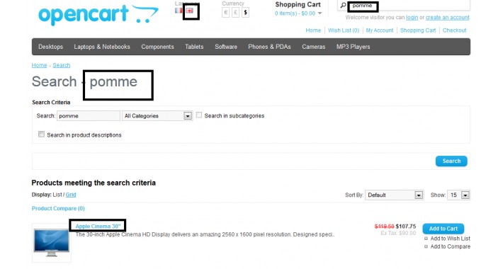 Multi Language Search