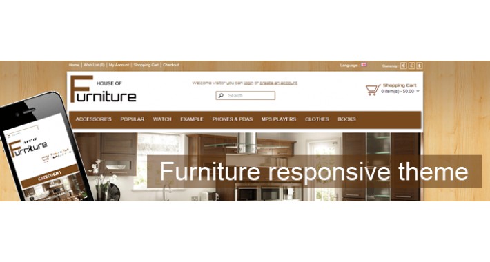 Furniture responsive theme
