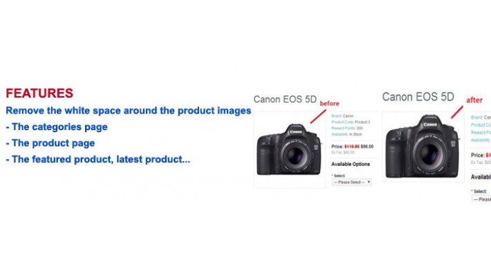 Crop product image - remove white space