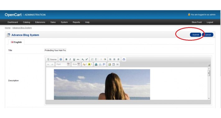 Advance Blog Extension