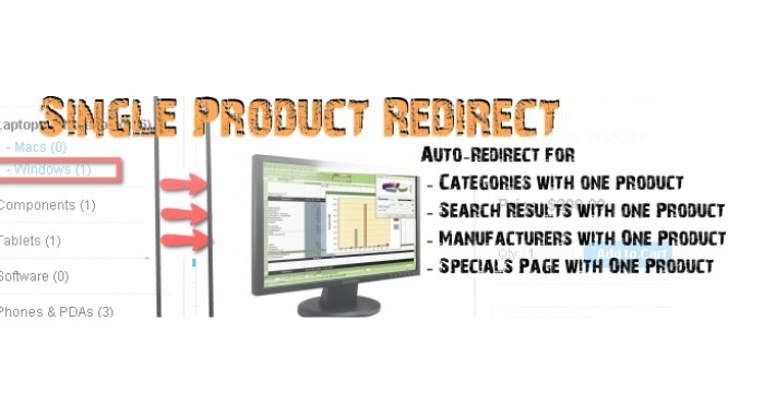 Single Product Auto Redirect (1.5.x/2.x)