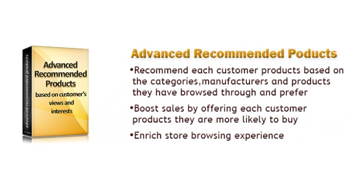 Advanced Recommended Products based on customer's browsing