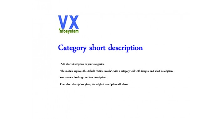 vx Category short description