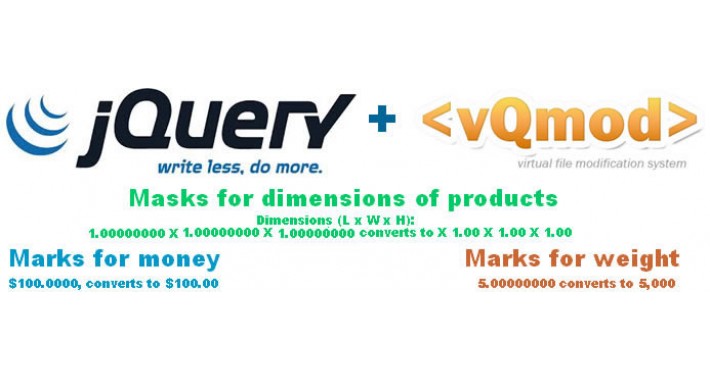 Masks to price,weight,dimensions product for admin