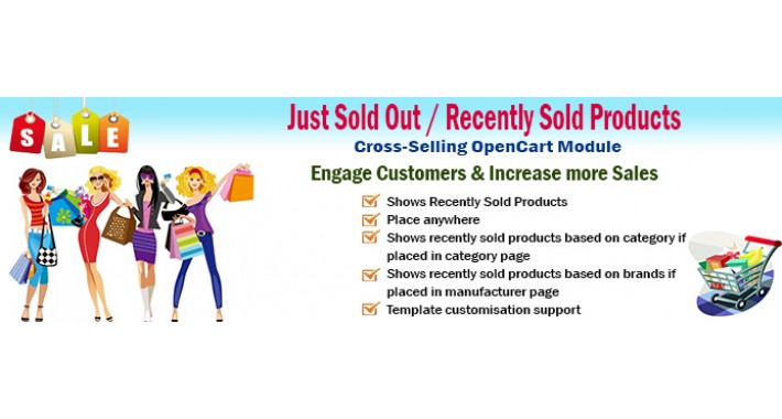 Cross Selling Modules - Just Sold, Latest PRO, Bestseller PRO
