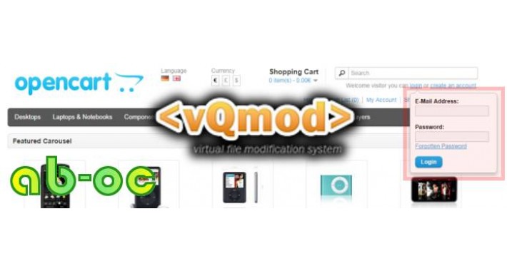 Quick Login - multilanguage - vqmod