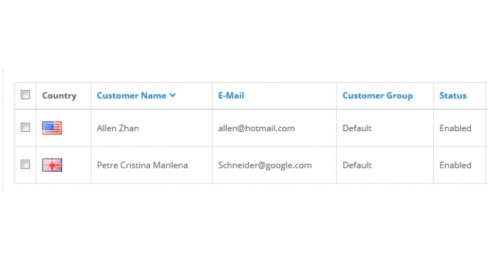 Add Country Icon to Customer List (VQmod)