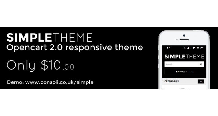 SimpleTheme BLACK - OpenCart 2.0
