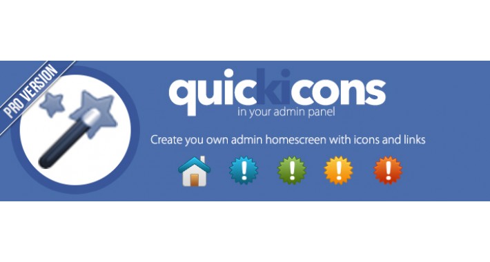Quick Icons Admin Panel Homescreen Pro