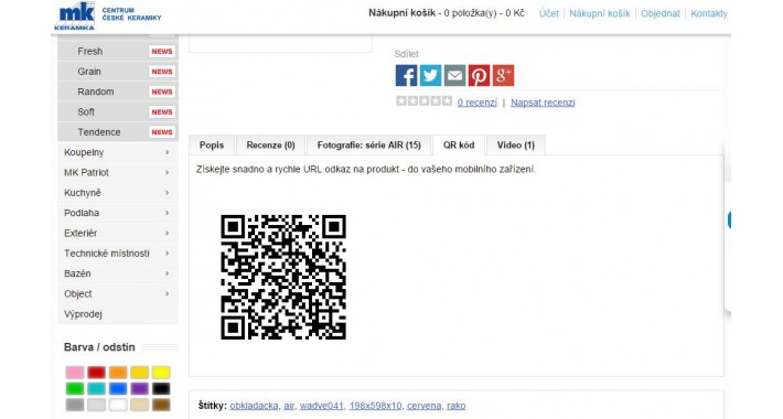 Product Detail - Tab QR code (VQMOD/XML)