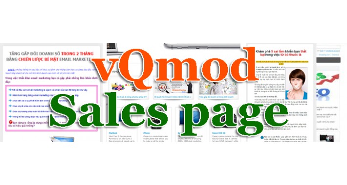 vQmod Sales page - Landing page