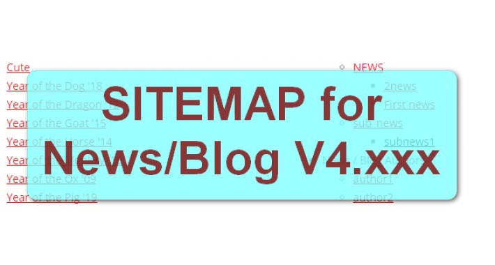 Sitemap for News/Blog V4 [vQmod]