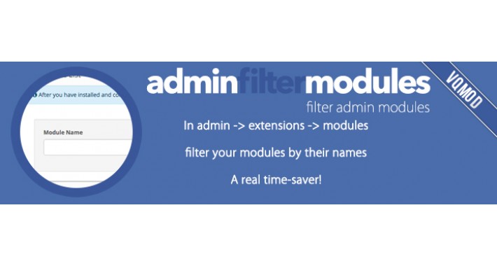 Admin Filter Modules
