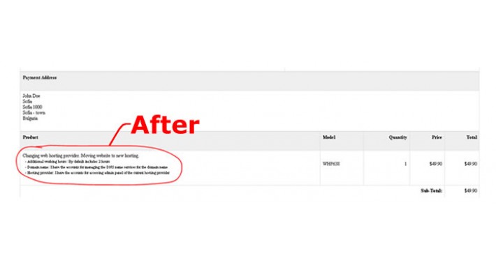 Long Text Catalog Options in Order Confirmation Email (OCMOD)