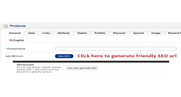 (vQmod) One click generate friendly all SEO Url