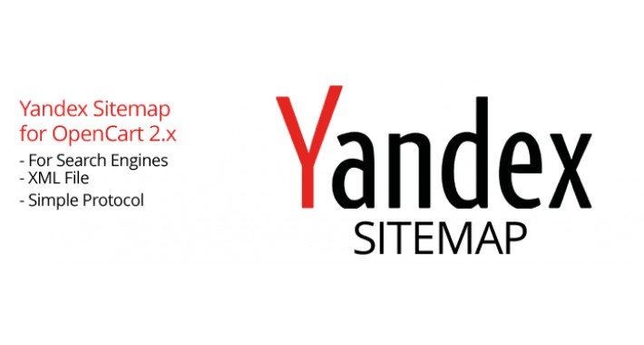 Yandex Sitemap Module for OpenCart 2 and 3
