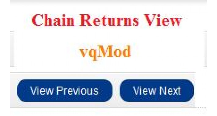 (Admin) Chain Returns View