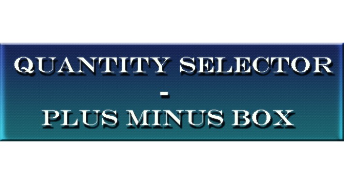Quantity Selector - Plus Minus Box[VQmod]