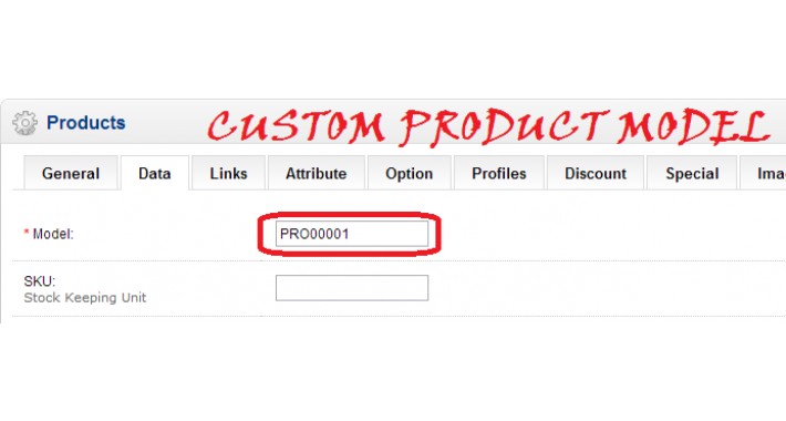 Auto Gen Product Model - vQmod