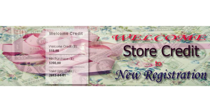 Welcome Credit To New Registration