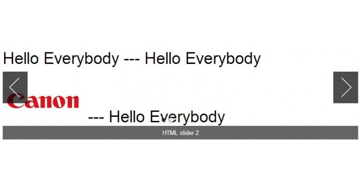 HTML slider