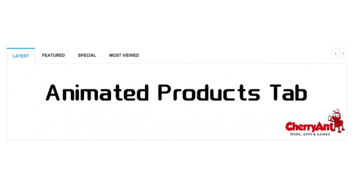 Animated Products Tab