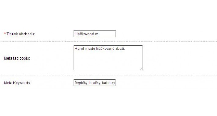 Meta Keywords for Homepage (VQMOD)