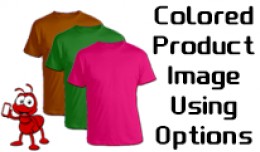 Colored Product Image Using Options
