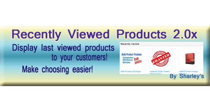 (Ocmod) Recently Viewed Products 2x