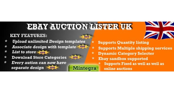 Ebay Auction Lister 3.0 Module OpenCart (UK EDITION) OC 1.5.X