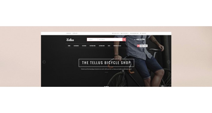 Tellus - Responsive OpenCart Theme For Bike Store