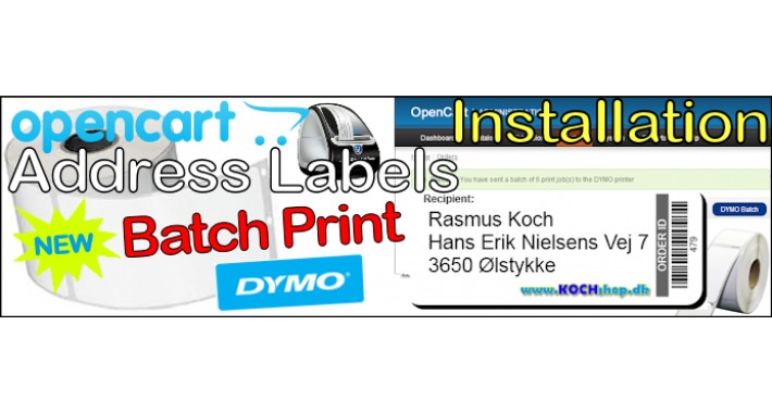 DYMO Address Label (5.x.x) Installation Fee