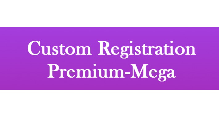 Custom Registration Fields Premium-Mega Countless options