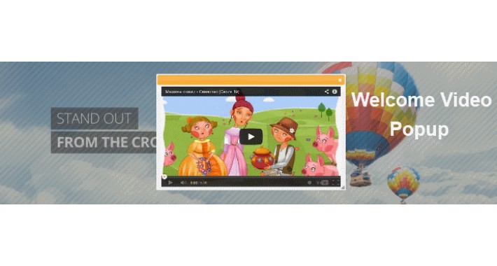 Welcome Video Popup
