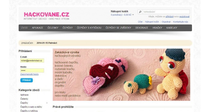 Ticker News (EN: for customers, CZ: zprávičky)